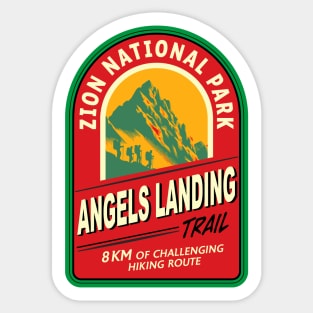 Angels Landing Trail Zion National Park, Utah, Sticker